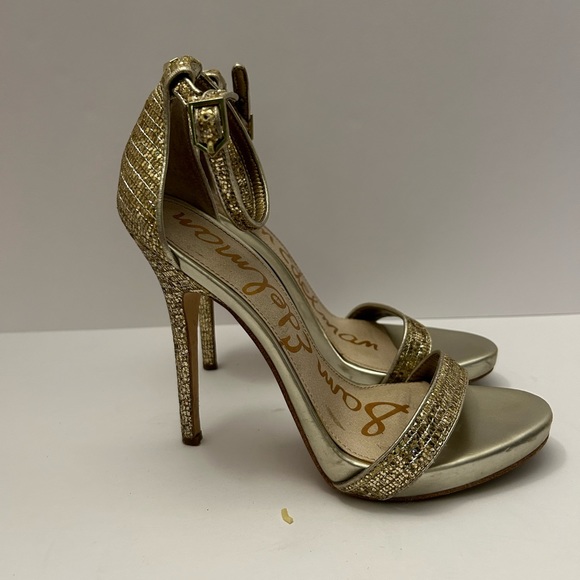 Sam Edelman gold sequined heels size 7 - Picture 3 of 7